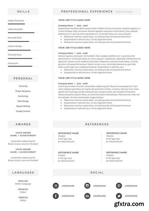 CM - Word Resume & Cover Letter Template 1180863