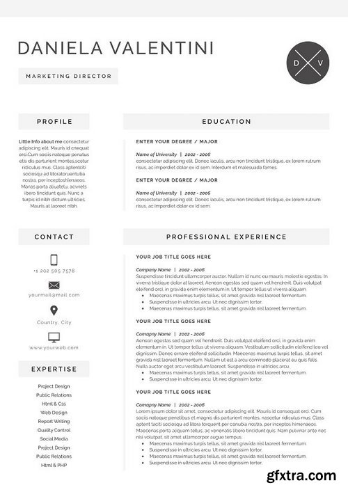 CM - Word Resume & Cover Letter Template 1180863