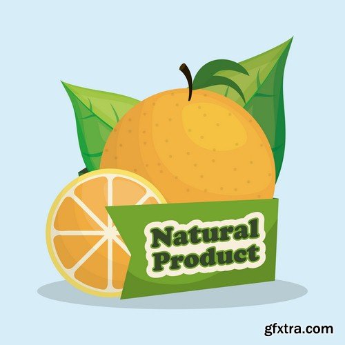 Natural product label - 6 EPS