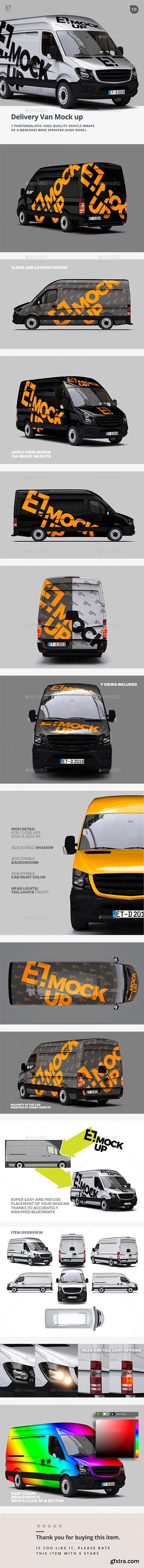 GraphicRiver - Delivery Van Mock up - 19802539