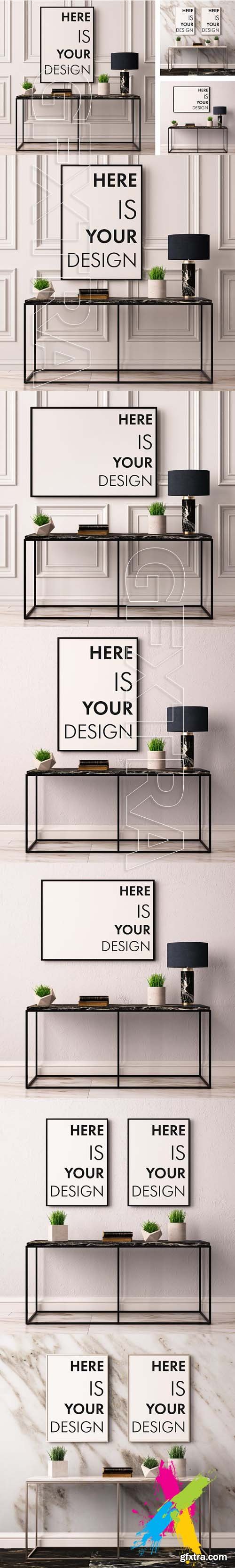 CM - Mock up poster with a console table 1469345