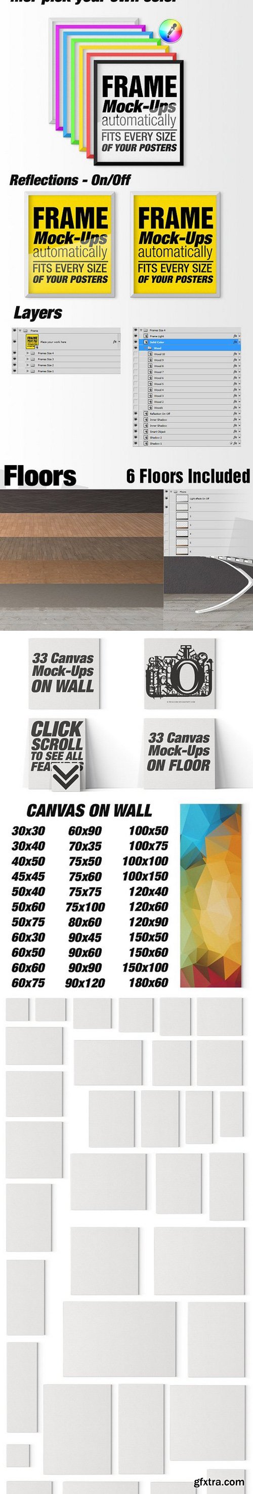 CM - Canvas Mockups - Frames Mockups v 3 842797