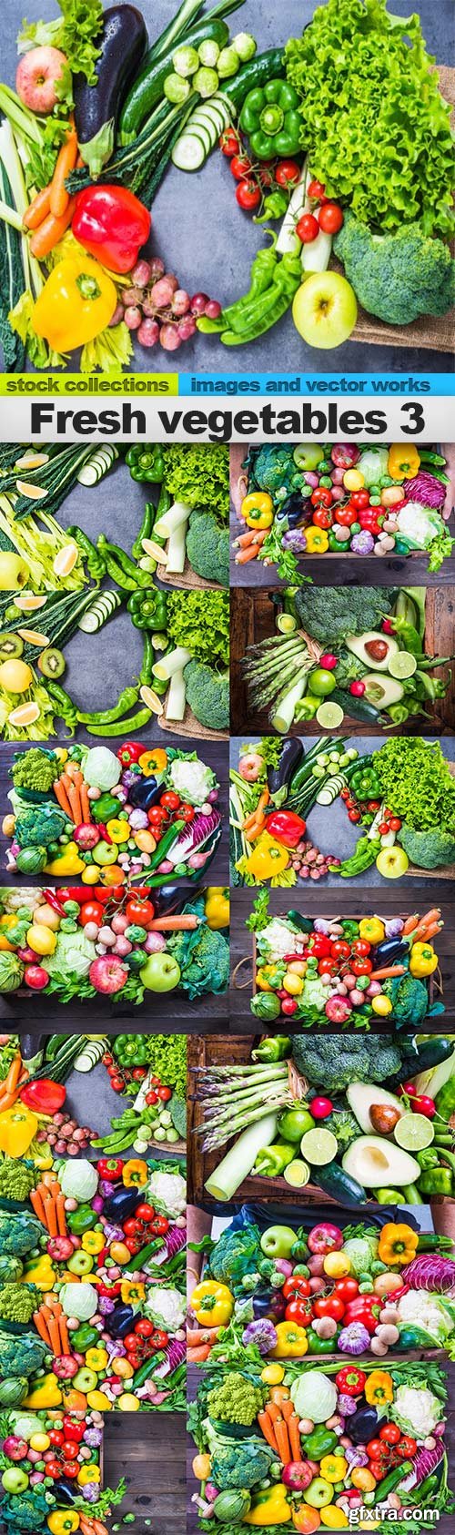 Fresh vegetables 3, 15 x UHQ JPEG