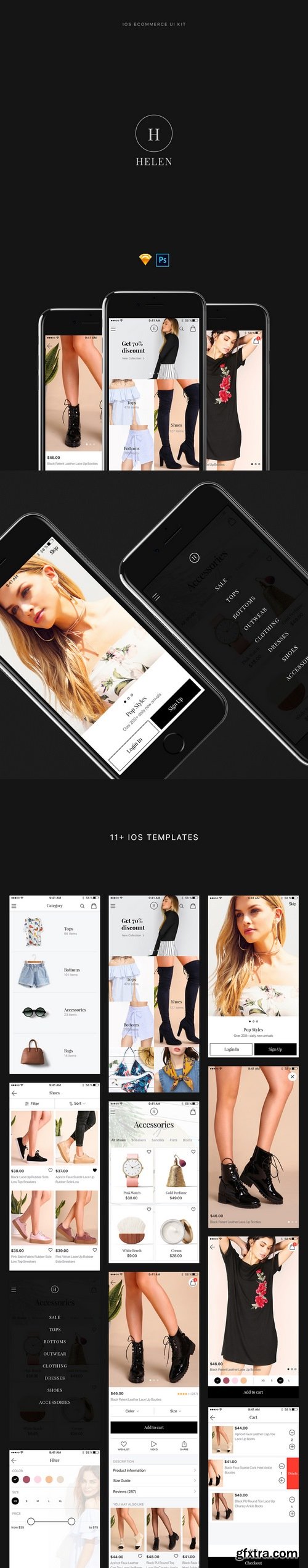 Helen – iOS Ecommerce UI Kit