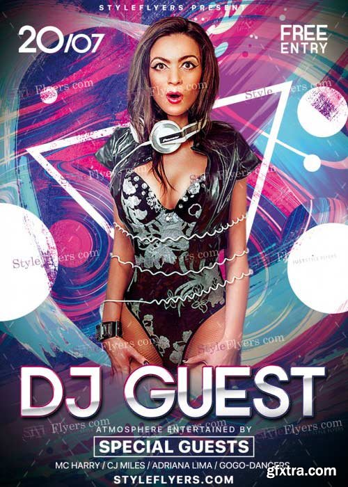 Guest DJ V38 PSD Flyer Template