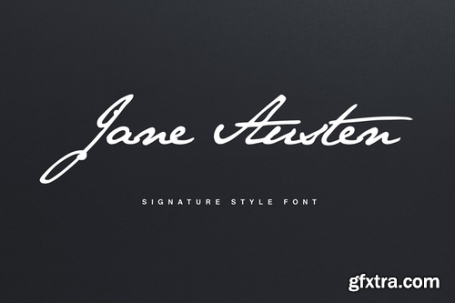 Jane Austen Signature Font