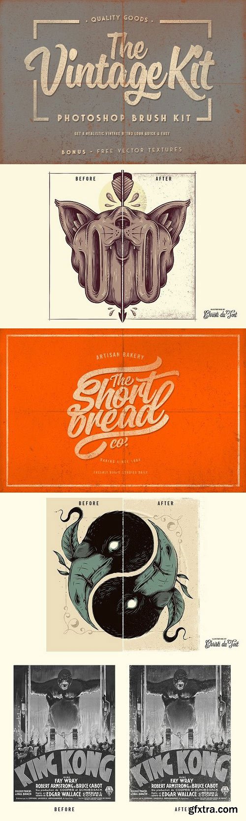 CM - The Vintage Kit - Photoshop Brushes 120760