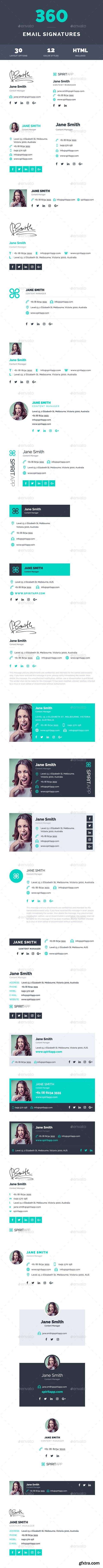 Graphicriver 360 Professional E-Signature Templates 17053133