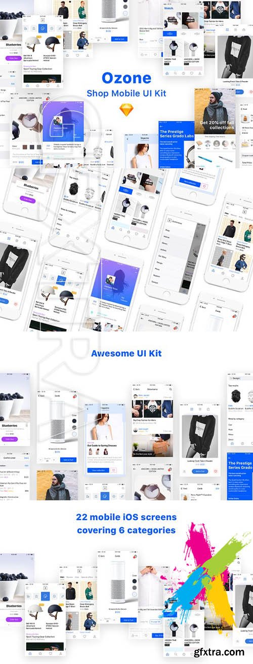 CM - Ozone Shop Mobile UI Kit 1468847