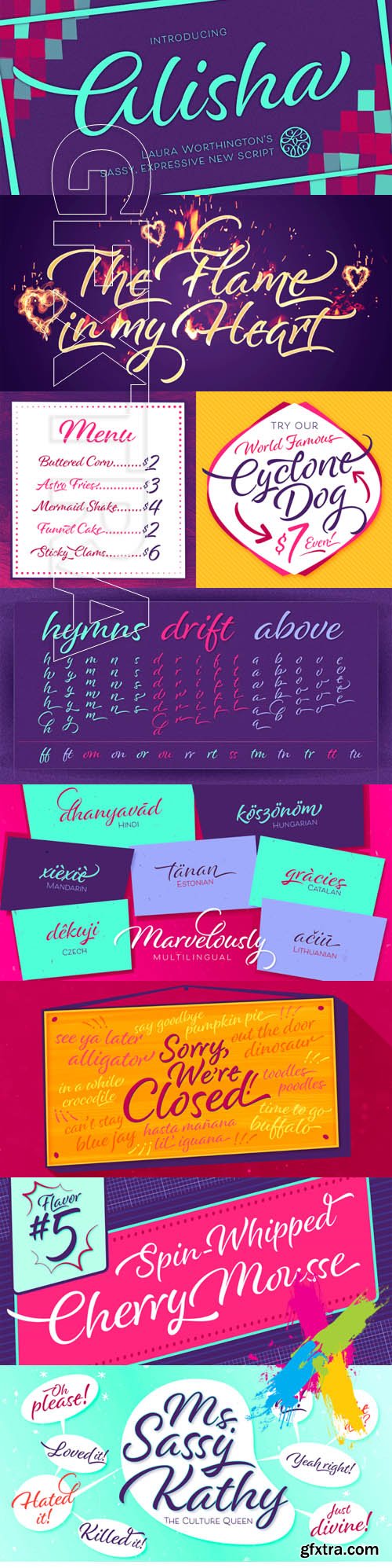 Alisha font family