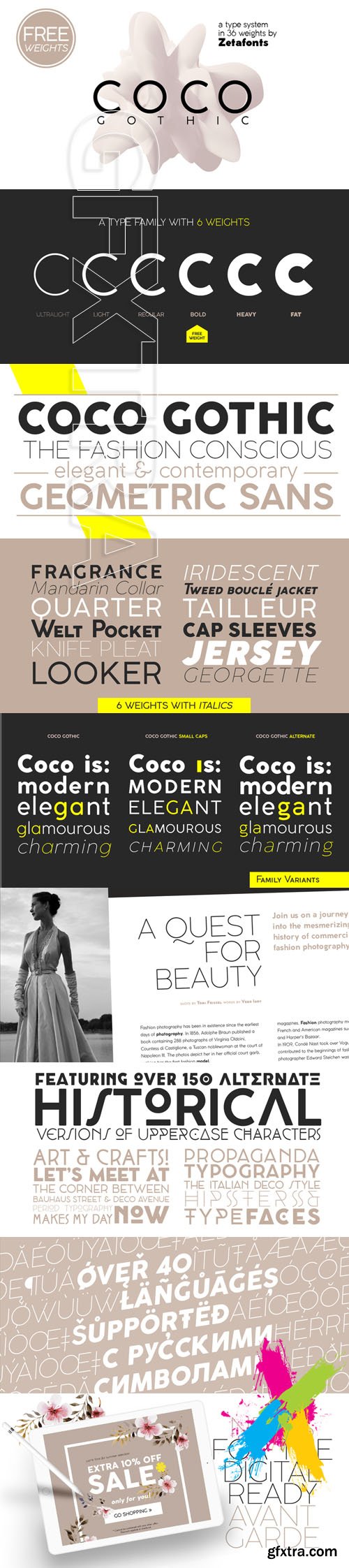 Coco Gothic font family