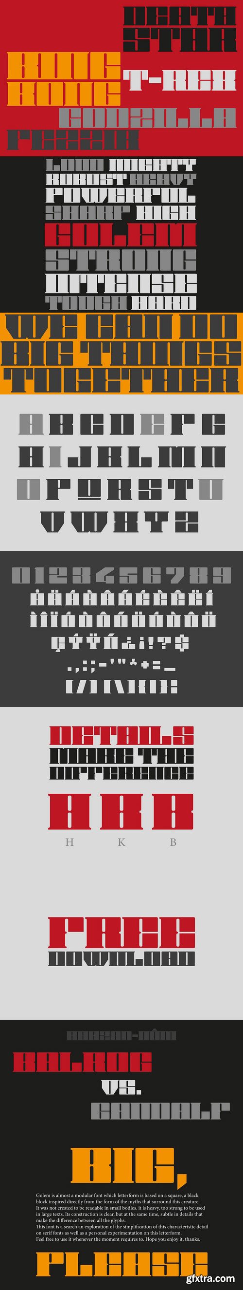 Golem Display Font