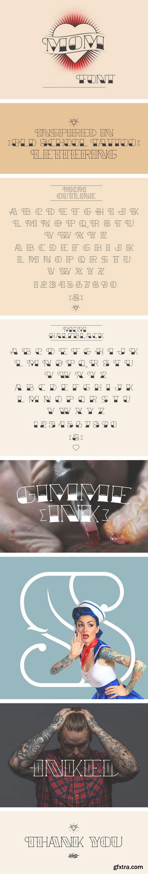 Mom Tattoo Font