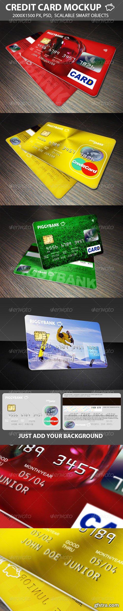 Graphicriver Credit Cards Mockup 1747158