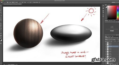 Photoshop for Industrial Designers: Sketching Round Objects & Wrap Texturing