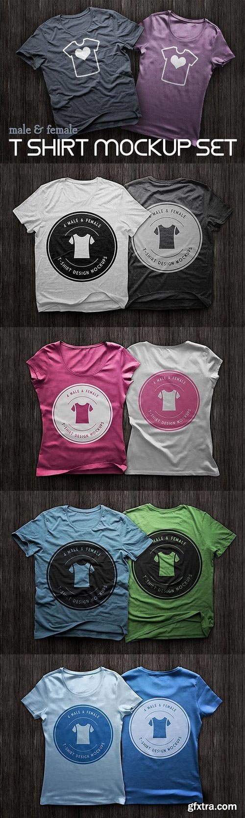 CM - T-Shirt Design Mockups: Any color 26158