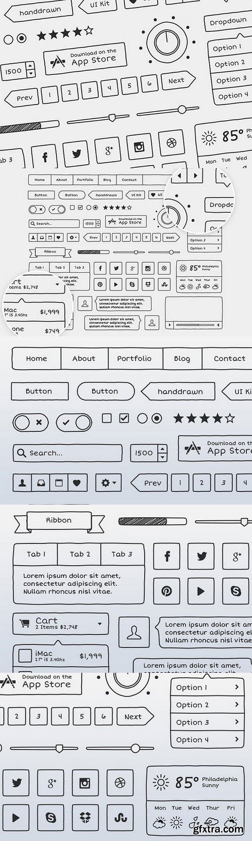 CM - Hand Drawn Vector UI Kit 47287