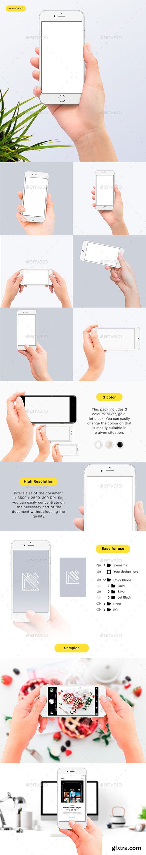 Graphicriver - Hands Holding Phone 7 18809912