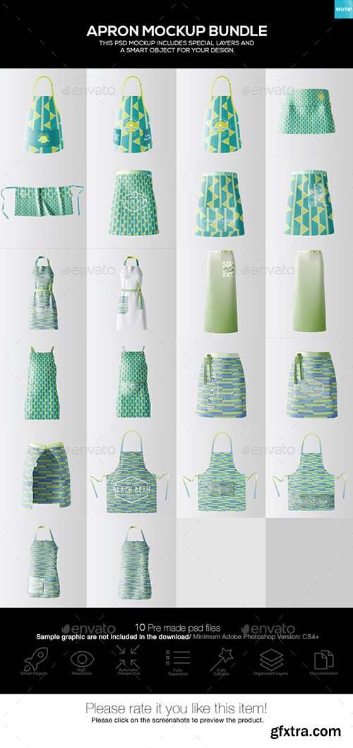 Graphicriver - Apron Mockup Bundle 19523859