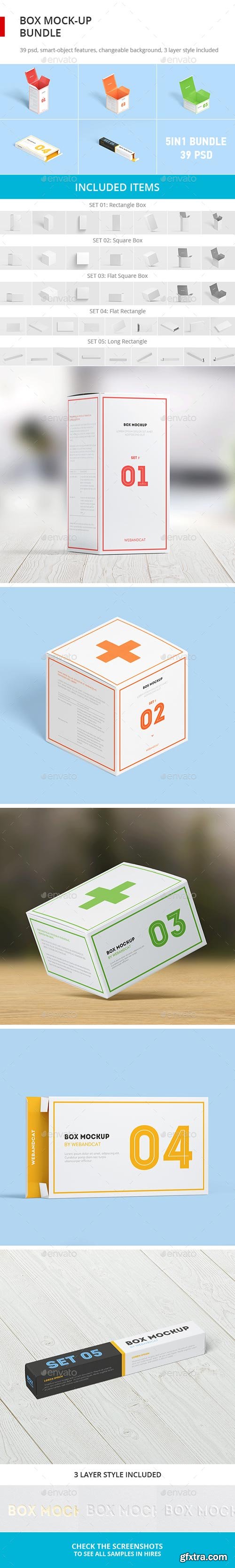 Graphicriver - Box Mock-up Bundle 18259664