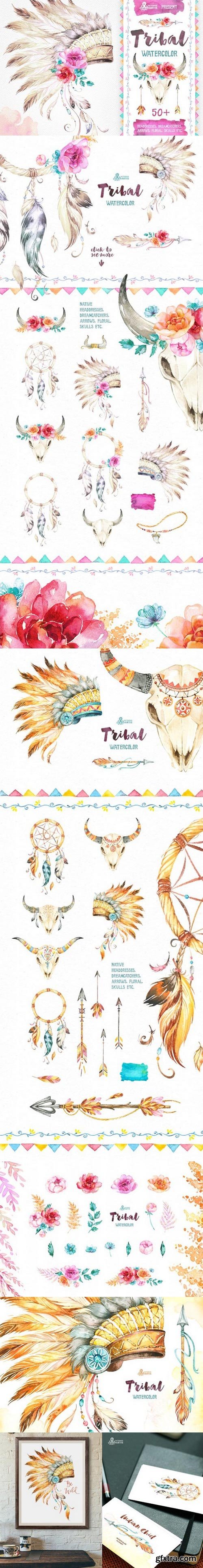 CM - Tribal. Watercolor collection 723880