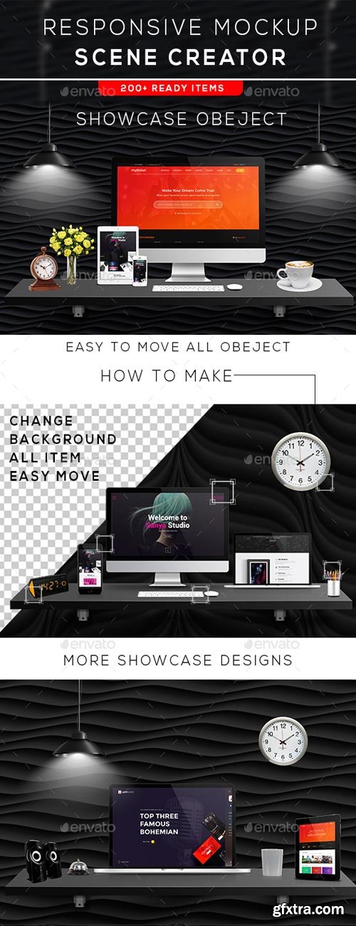 GraphicRiver - Responsive Mockup Scene Creator - 19781059