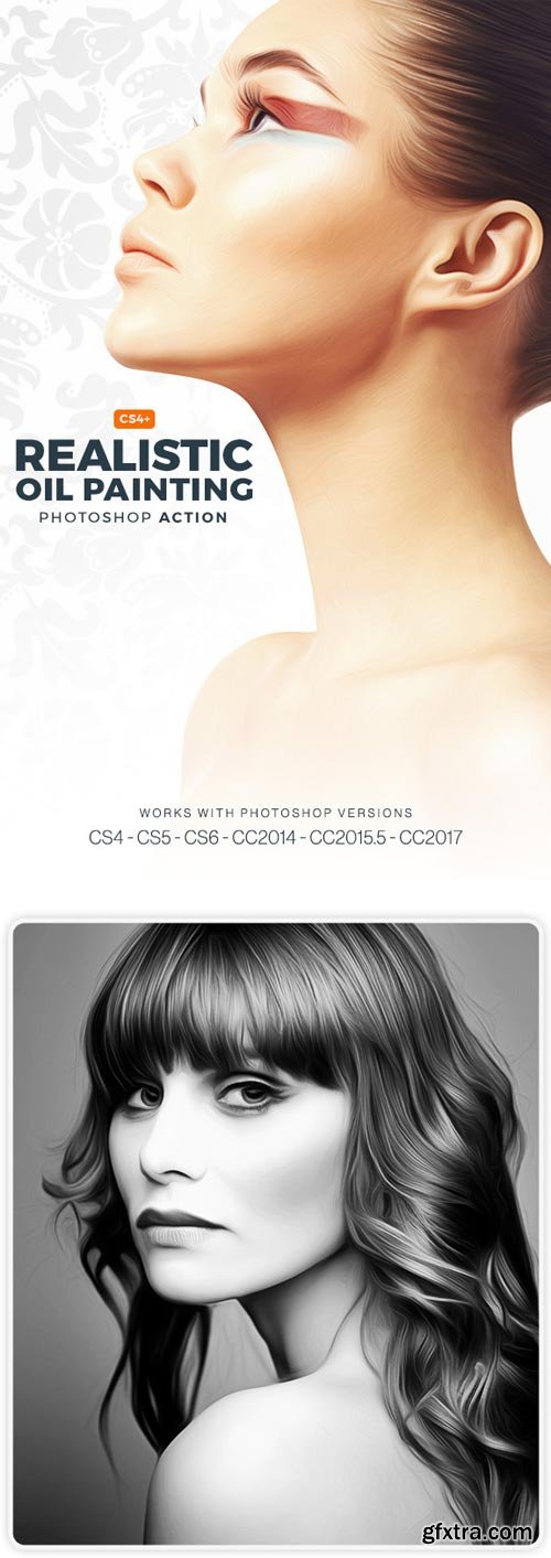 GraphicRiver - Realistic Oil Painting Photoshop Action - 19810141