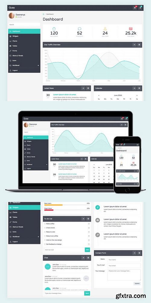 CM - Quay - Bootstrap Admin Template 765186