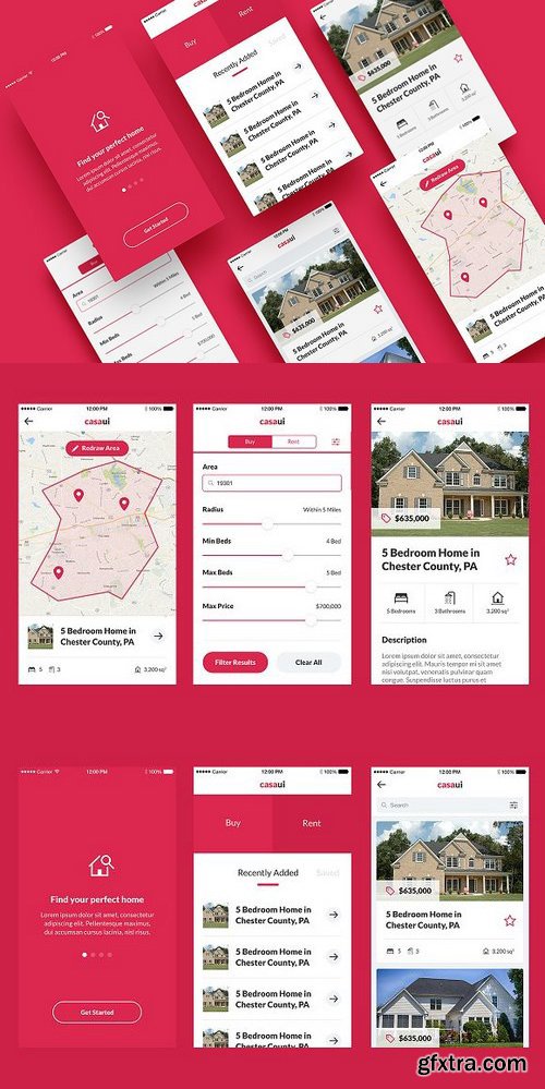 CM - Casa - Property Mobile App UI Kit 1091336