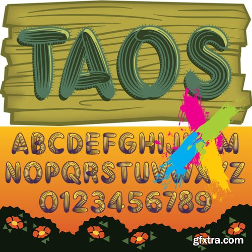 Taos font family - $25.00