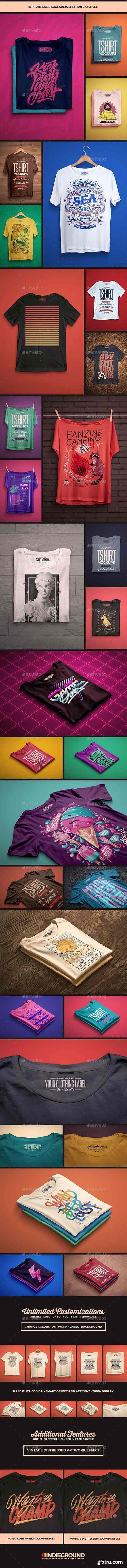 Graphicriver - Studio T-shirt Mockups 19014440