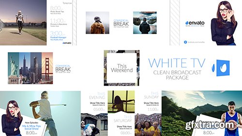 Videohive White TV - Clean Broadcast Pack 19568142