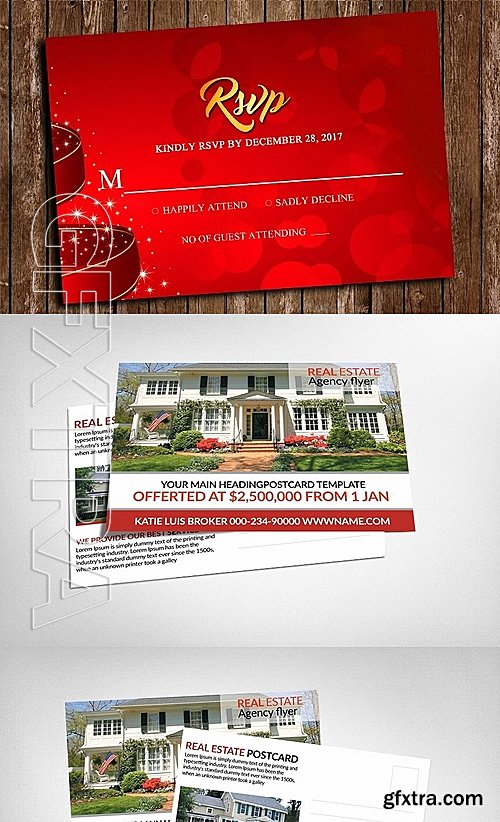 CreativeMarket 10 Postcards Bundle 1324351