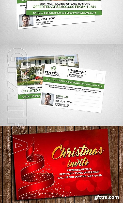 CreativeMarket 10 Postcards Bundle 1324351