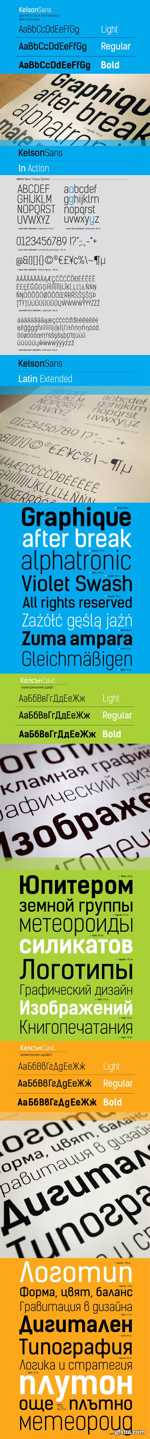 Kelson Sans Type Family (9 OTF)