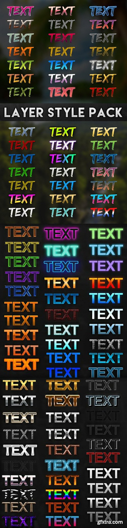 152 Text Styles for Photoshop