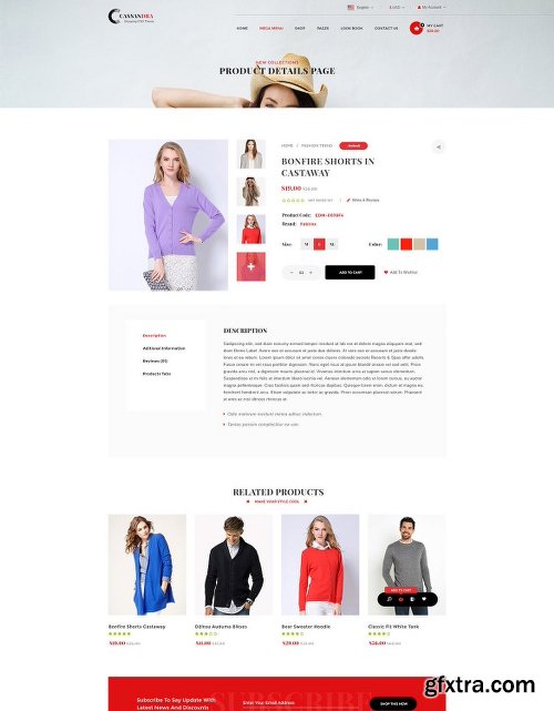 ThemeForest Cassandra Shopping - Multipurpose e-commerce PSD Template 19543637