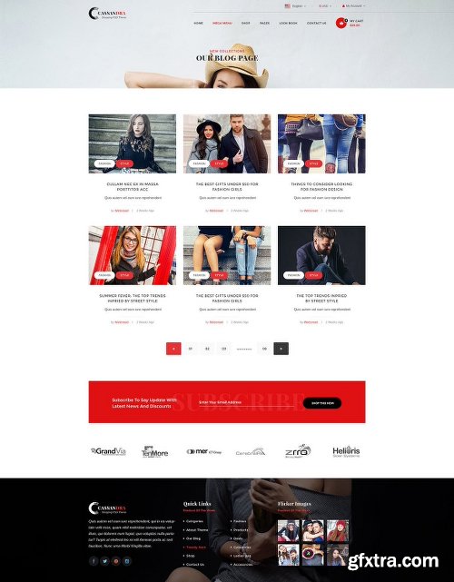 ThemeForest Cassandra Shopping - Multipurpose e-commerce PSD Template 19543637