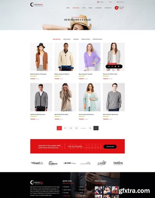 ThemeForest Cassandra Shopping - Multipurpose e-commerce PSD Template 19543637