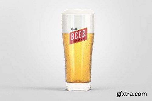 Beer Glass Logo Mockup