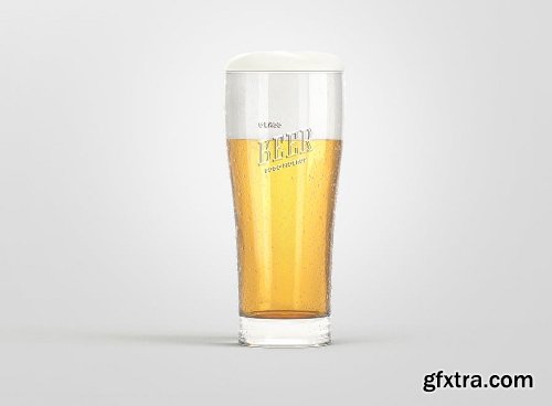 Beer Glass Logo Mockup