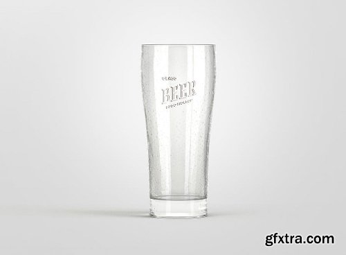 Beer Glass Logo Mockup