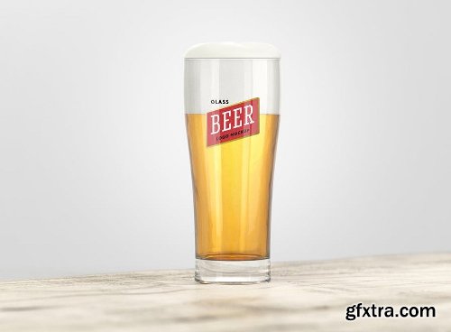 Beer Glass Logo Mockup