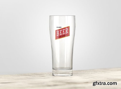 Beer Glass Logo Mockup