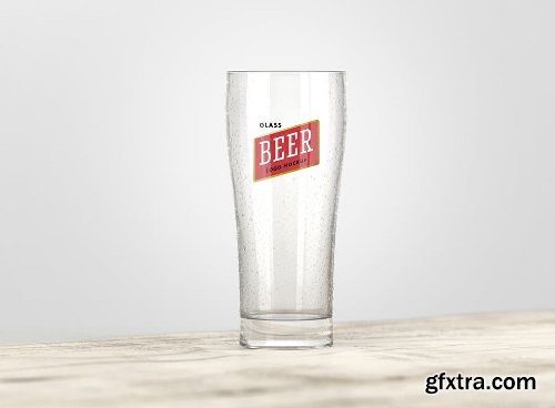 Beer Glass Logo Mockup