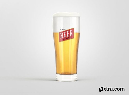 Beer Glass Logo Mockup