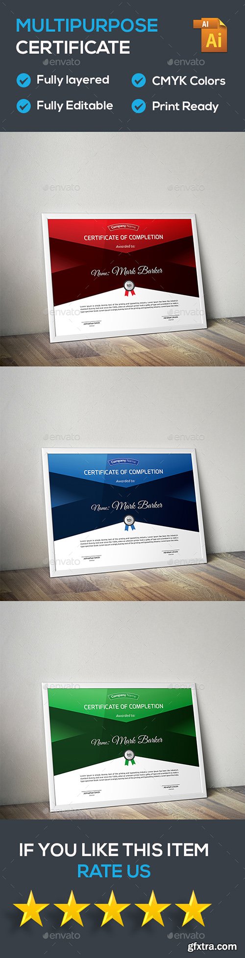 Graphicriver Certificate 15853630