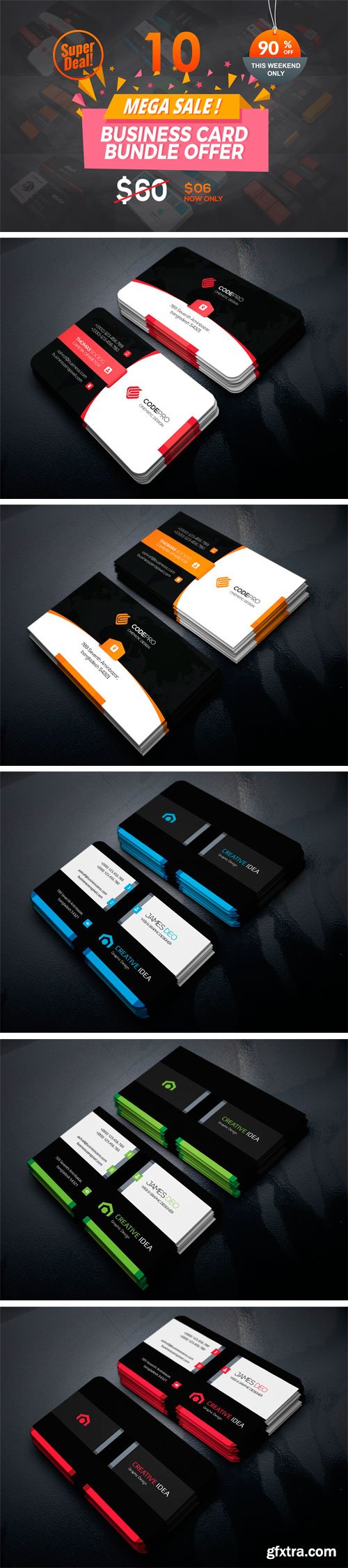 CM 1409376 - 10 Mega Business Card Bundle