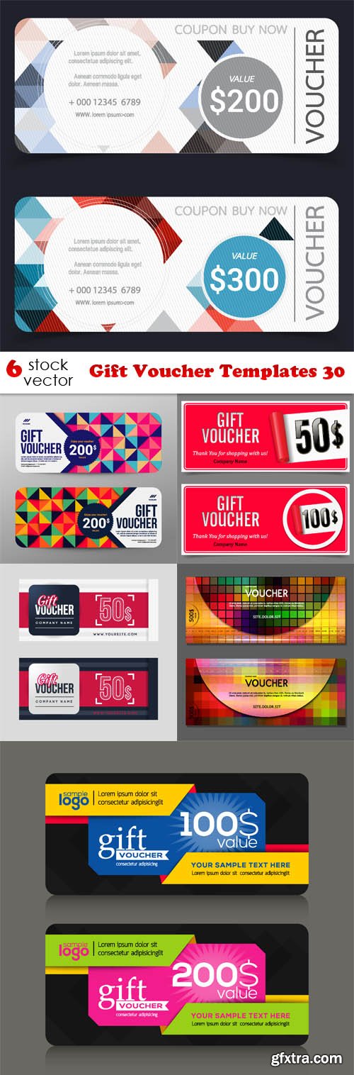 Vectors - Gift Voucher Templates 30