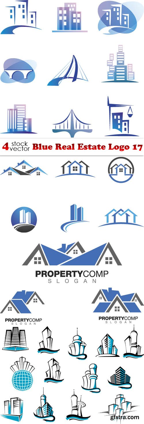 Vectors - Blue Real Estate Logo 17